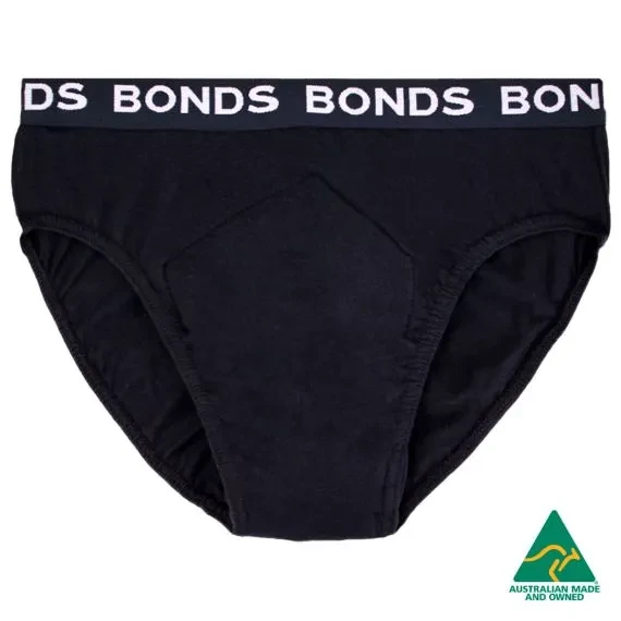 Minappi Bonds XL Waist 105 110cm Male 300ml Cotton Black Hipster Underwear