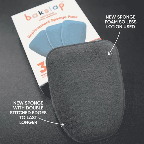 Bakslap Replacement Lotion Sponge - 3 Sponges P/Pkt