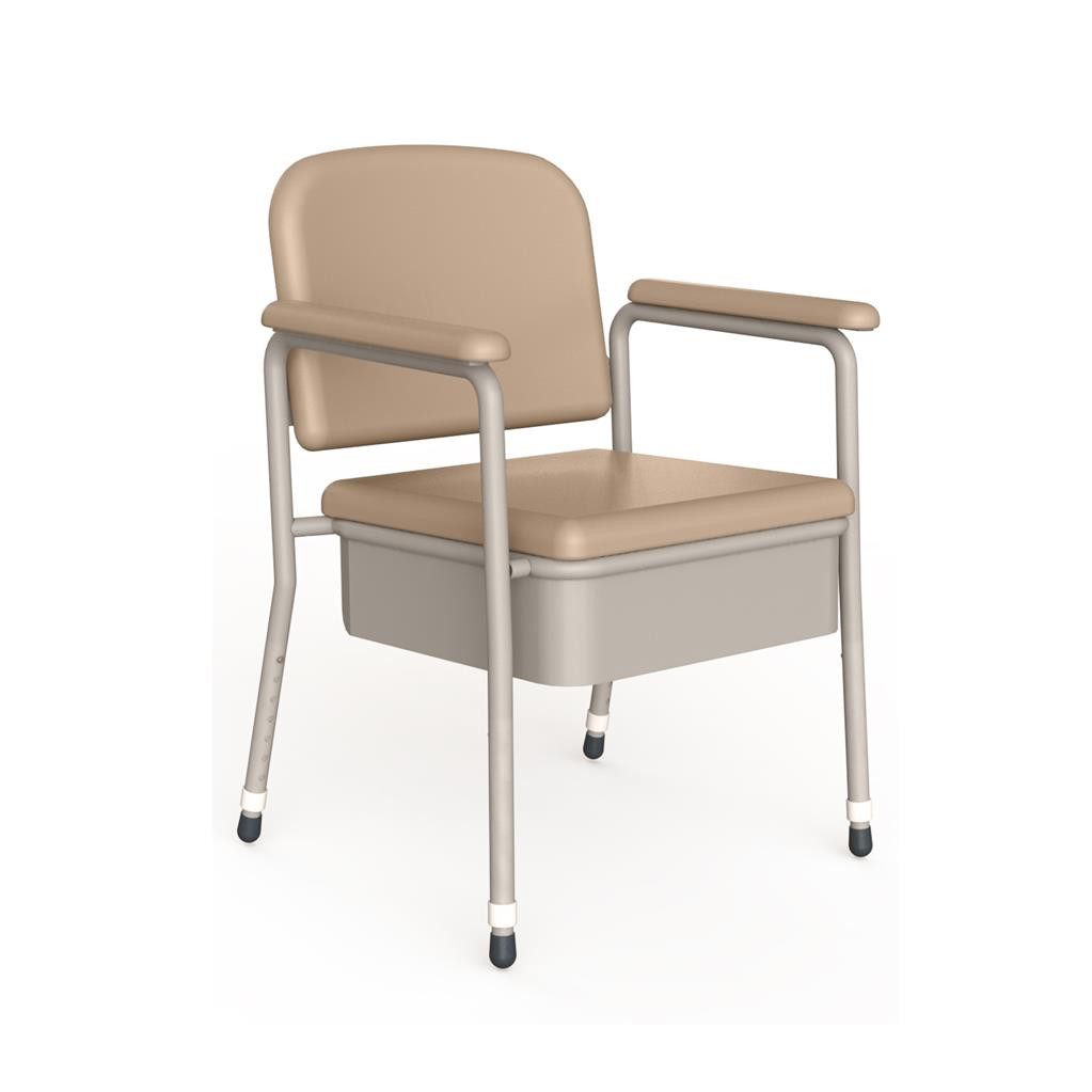 Deluxe Bedside Commode Maxi - Champagne