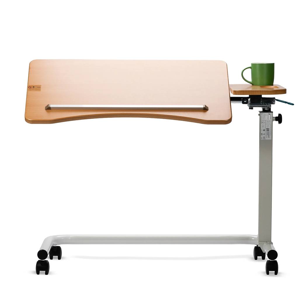 Over Bed Table with Split Tilt Top