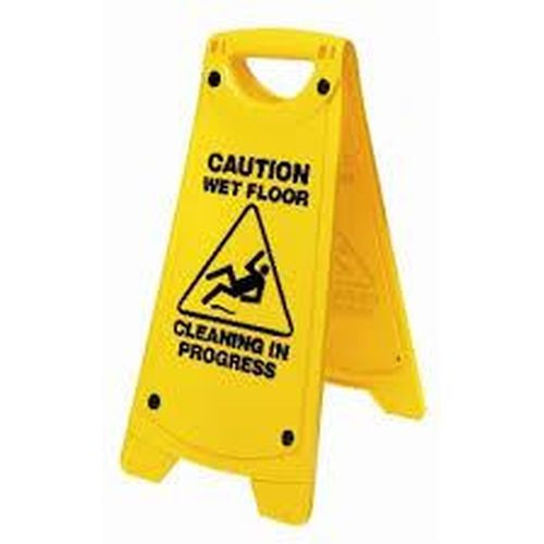 A-Frame Cleaning In Progress Wet Sign