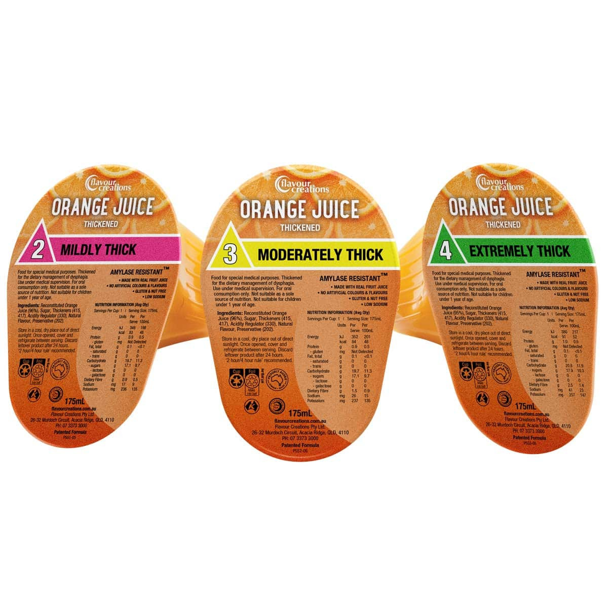 Orange Juice Thickened