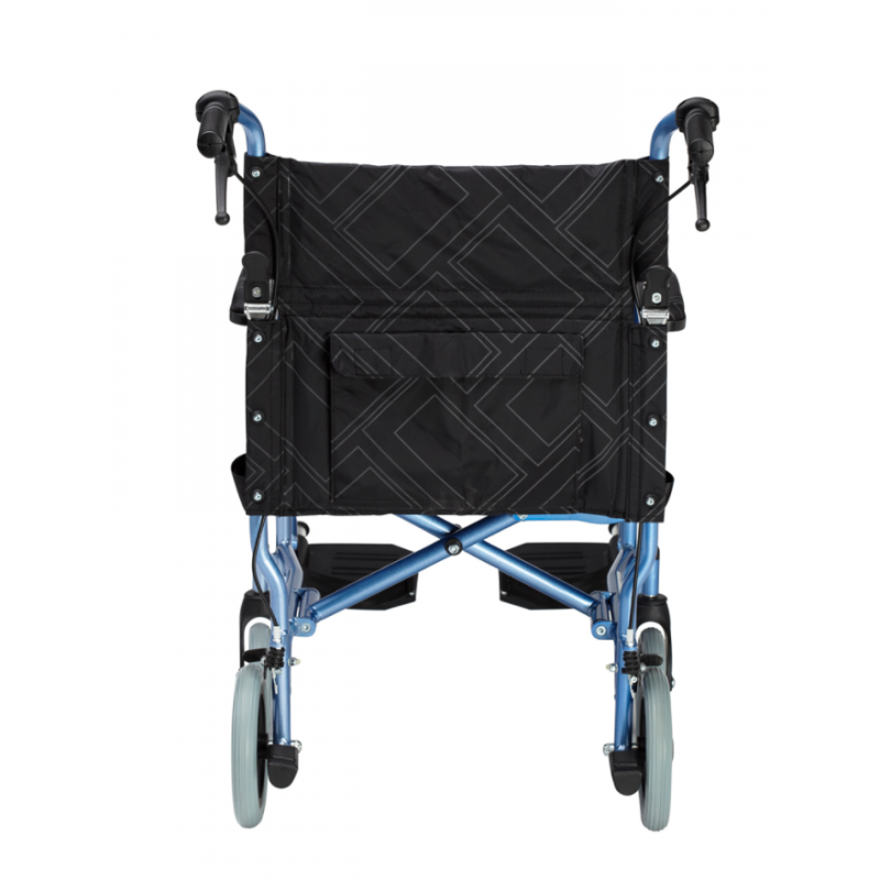Omega LA1 Lightweight Transit Wheelchair (Blue/Gold/Red) - Image 5