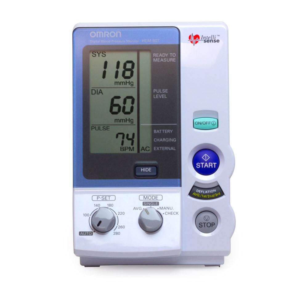 Omron Hem-907 Clinical BP Monitor Kit inc 3 Cuff/Bldr & Adpt
