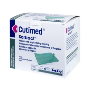 Cutimed Sorbact Contact Sterile 7cmx9cm Green