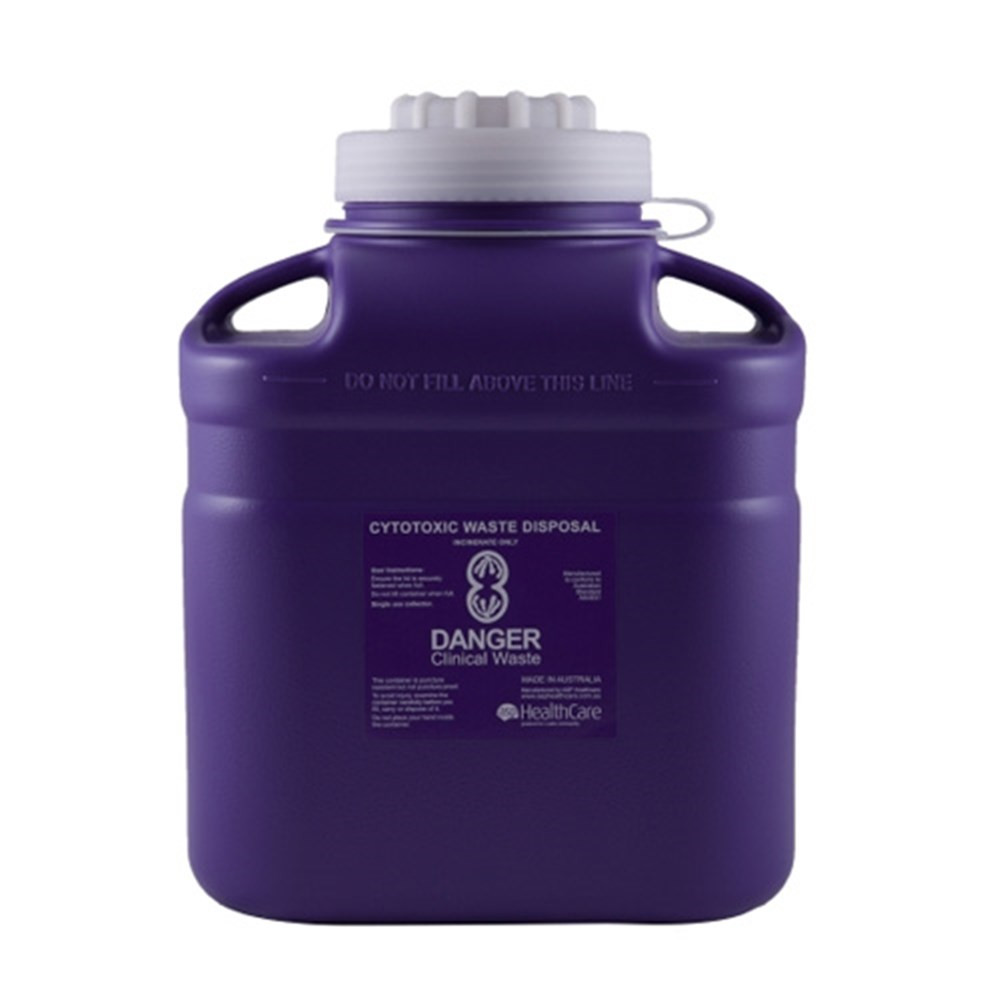 Bio-Hazard Collector Cytotoxic 12 Litre Purple