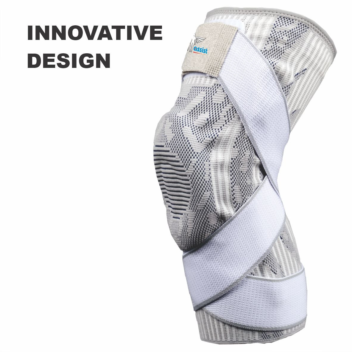 Multi Function Stability Sports Knee White/Grey - Image 3