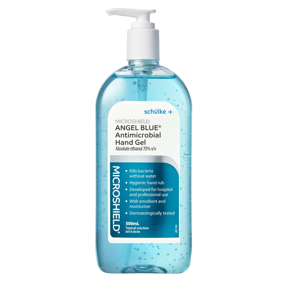 Microshield Angel Blue Antimicrobial Hand Gel 500ml