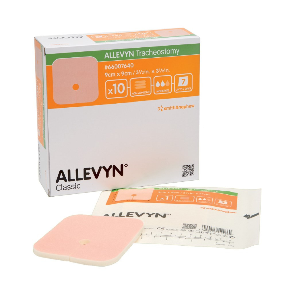 Allevyn Hydrocellular Dressings Tracheostomy 9 x 9cm Box of 10
