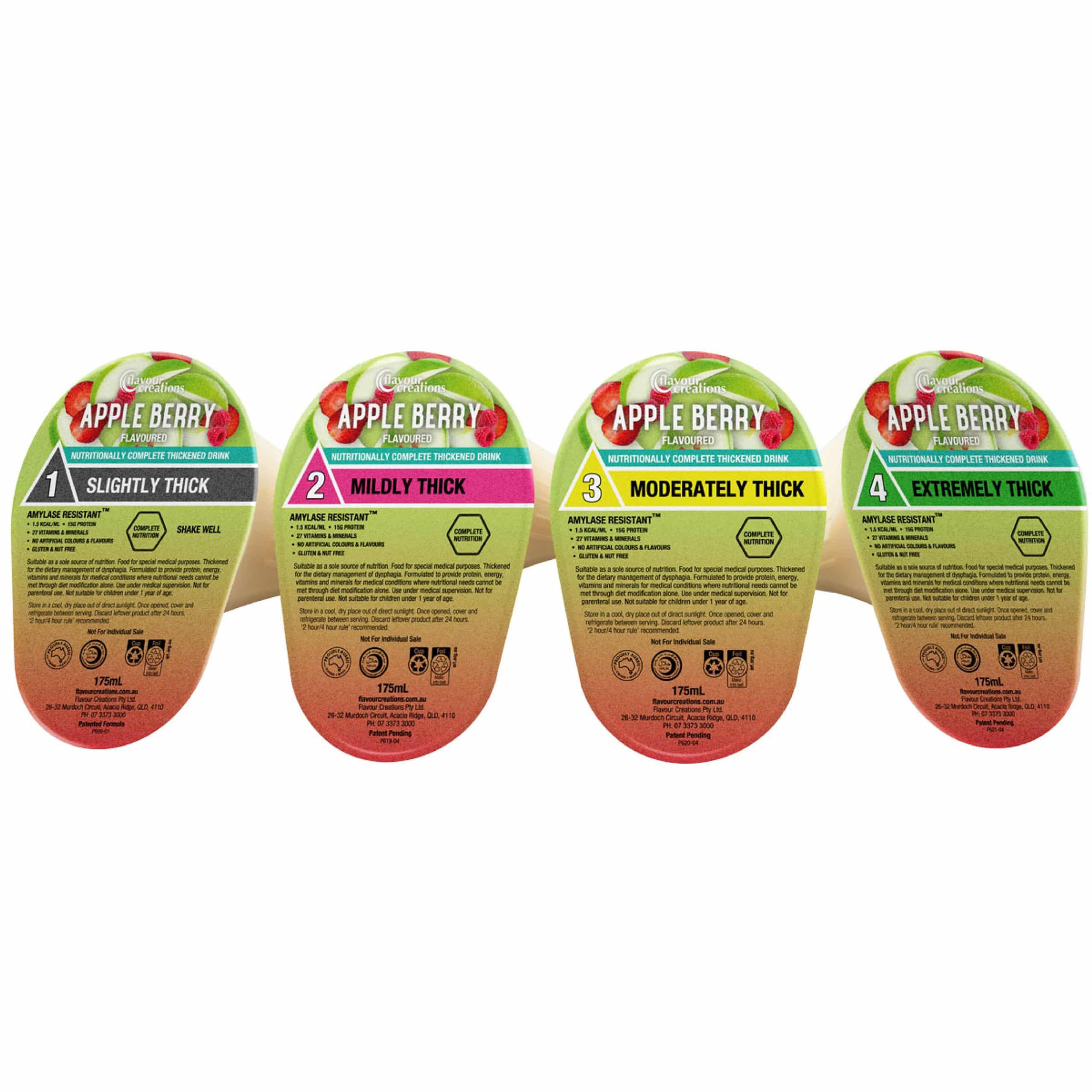 Apple Berry Flavoured Nutritionally Complete Thickened Supplement