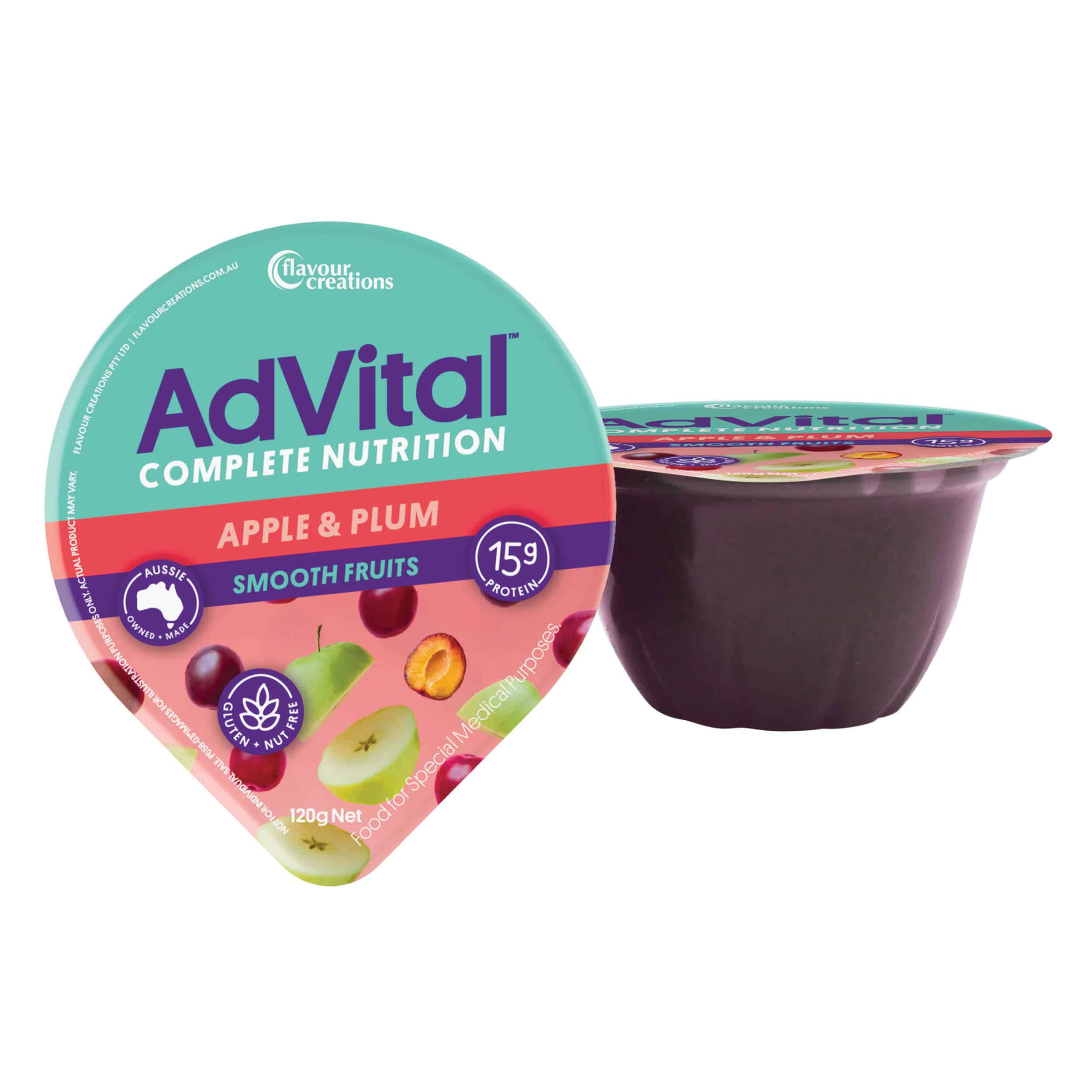 Apple and Plum Nutritionally Complete Smooth Fruits