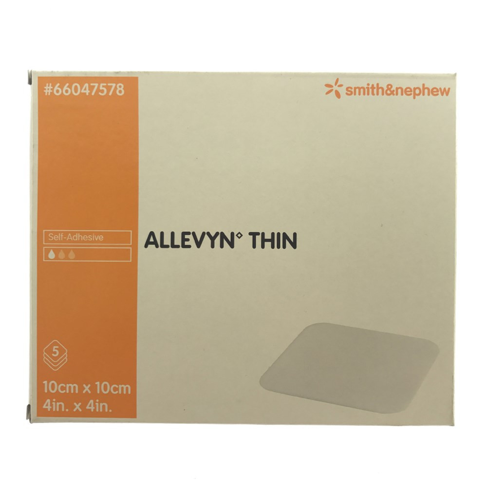 Allevyn Hydrocolloid Dressings Thin 10 x 10cm Box of 5
