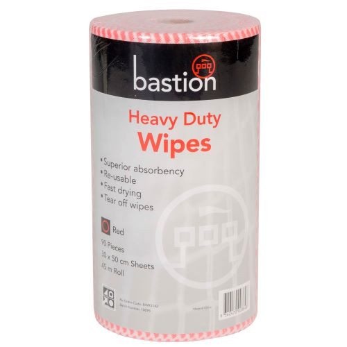 Bastion Heavy Duty Wipes – 45m Rolls -4 Rolls