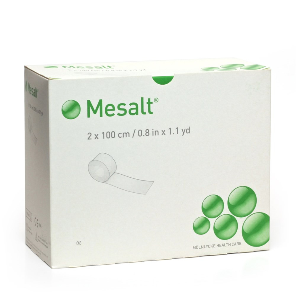 Mesalt Ribbon Gauze Dressings 2 x 100cm Packet of 10