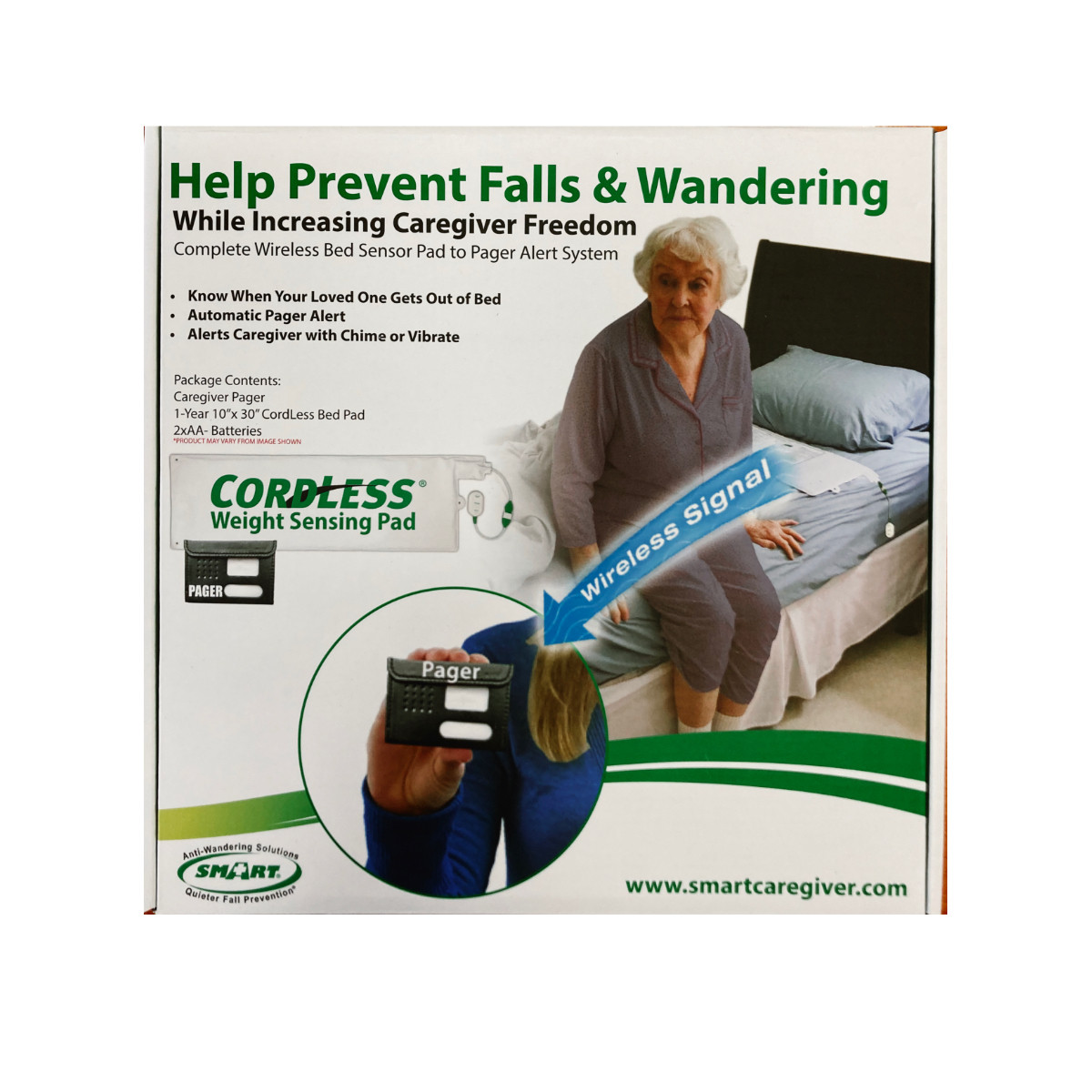 Cordless Bed Sensor Pad To Pager Alert System