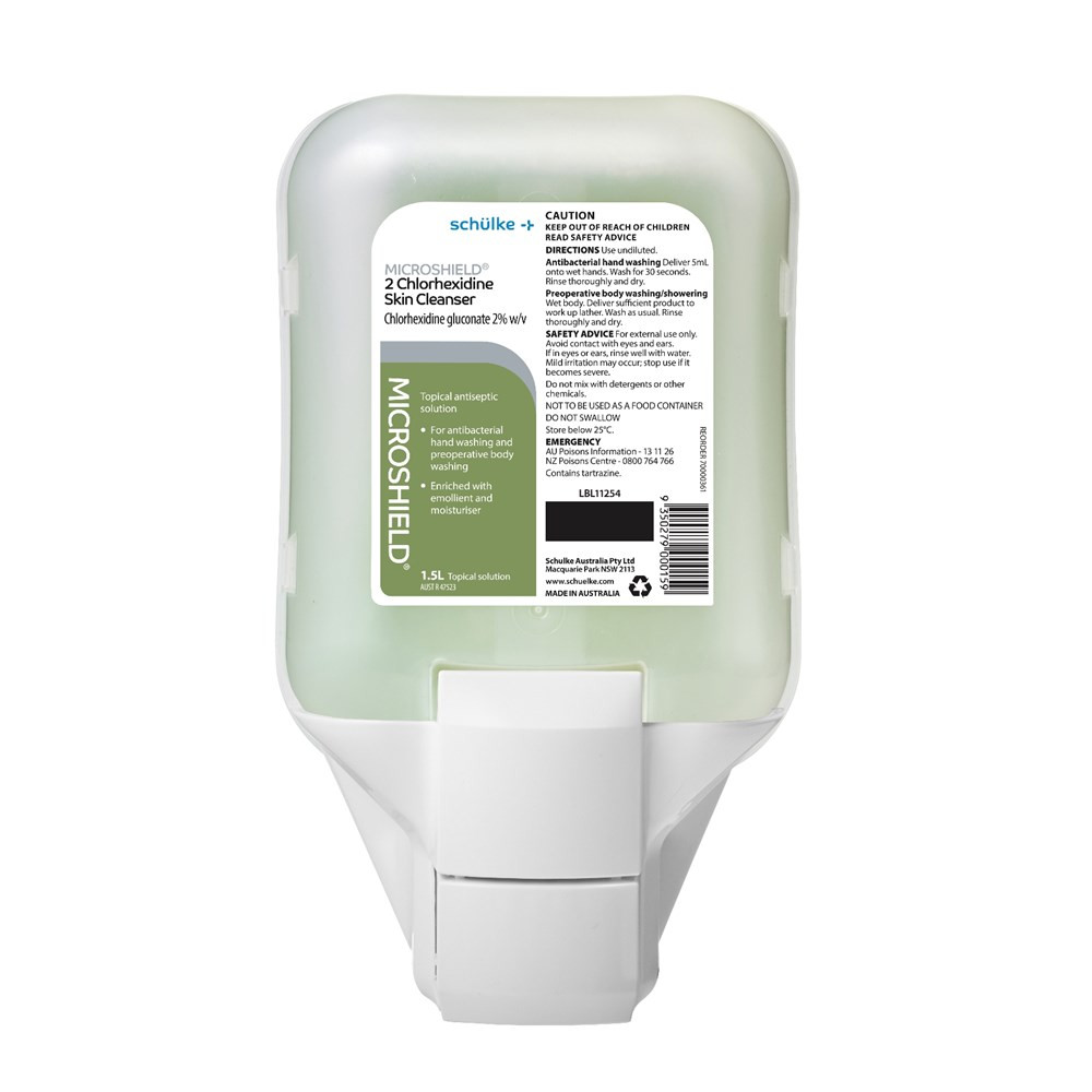 Microshield 2 Chlorhexidine Skin Cleanser Cassette 1.5l