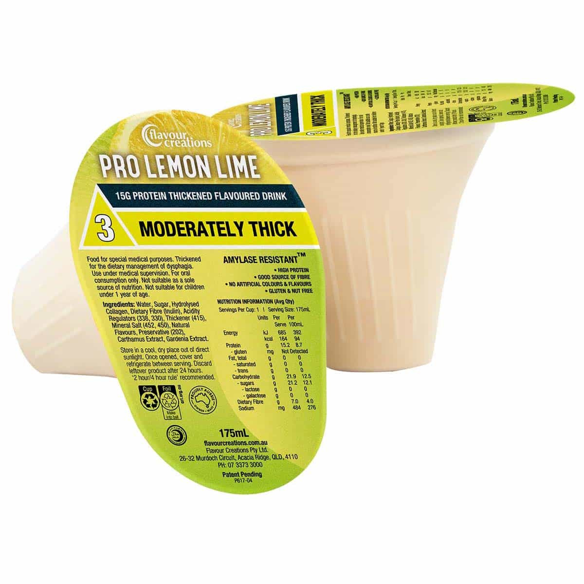 Lemon Lime Flavoured 15g Protein Thickened Drink - Image 3