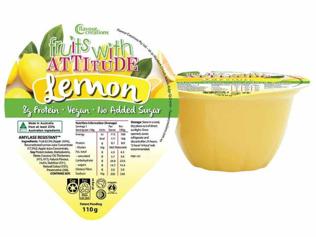 Lemon Pureed Fruits With Attitude – Pack of 36