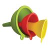 Silicone Funnel Set 3 Piece Set – Small Yellow/Medium Red/Large Green
