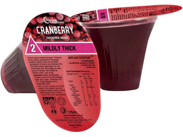 Cranberry Thickened Drink
