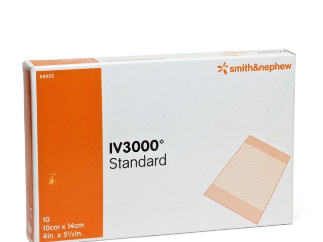 IV3000 Central Cannula Fixation Dressing 10 x 14cm Box of 10